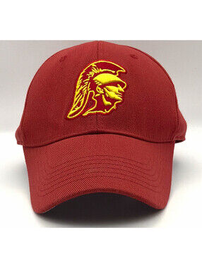 USC Authentic Apparel USC Trojans Adjustable Cap Red Yellow Embroidered Logo